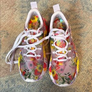 NOBULL Floral Sneakers - Pink and Yellow